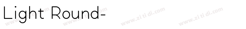 Light Round字体转换